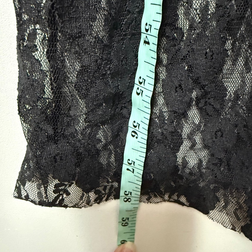 Free People Black Lace Maxi Dress Intimately NWT Medium Goth Boho - Picture 8 of 12